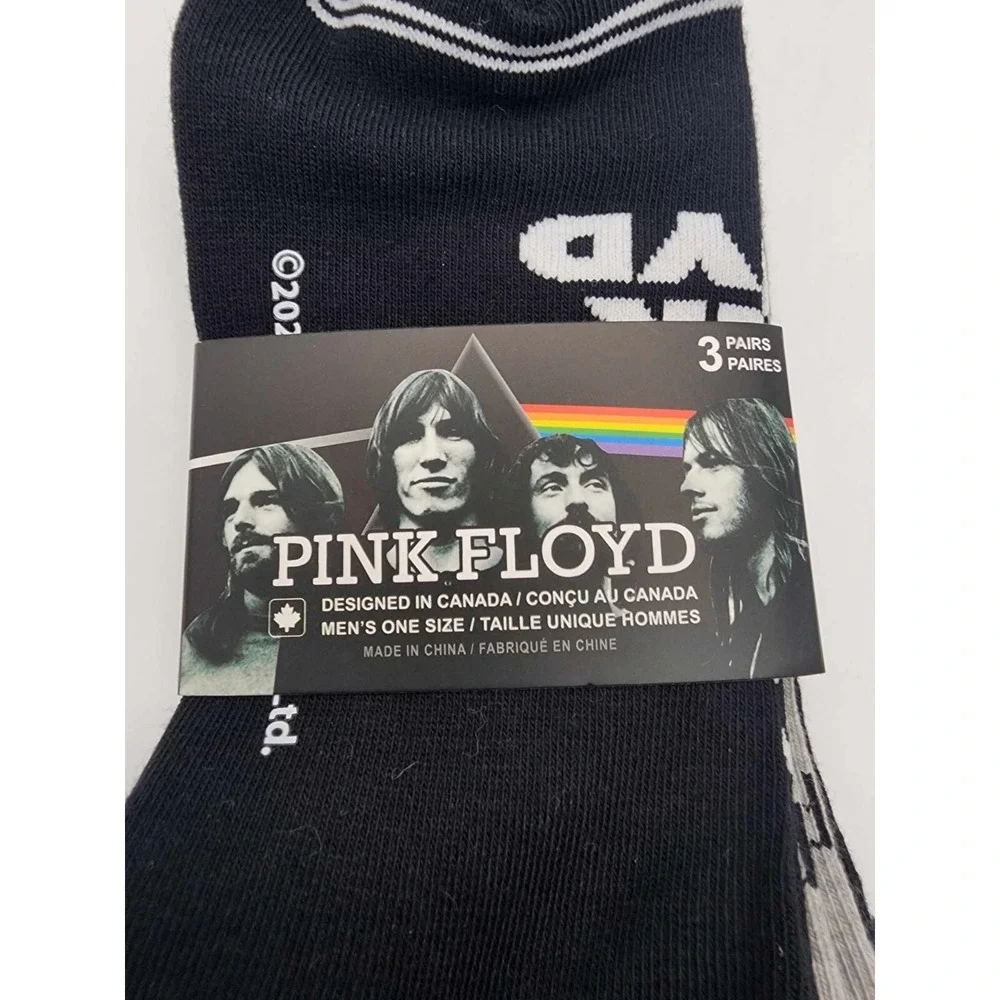 Pink Floyd 3 Pack Novelty Socks Unisex Lowcut Ankle Socks